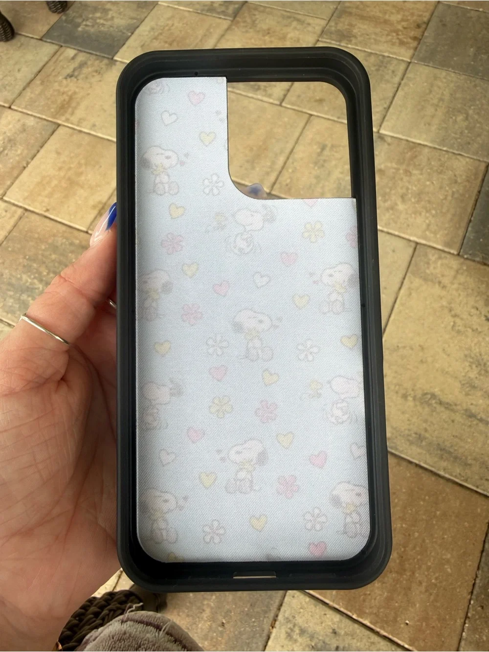 Snoopy Blue Floral Wildflower Case
